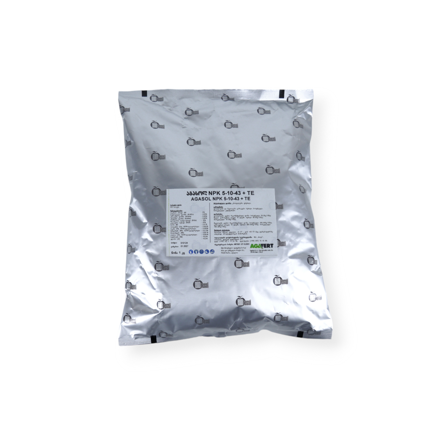 Agasol NPK 5:10:43+TE 1 kg