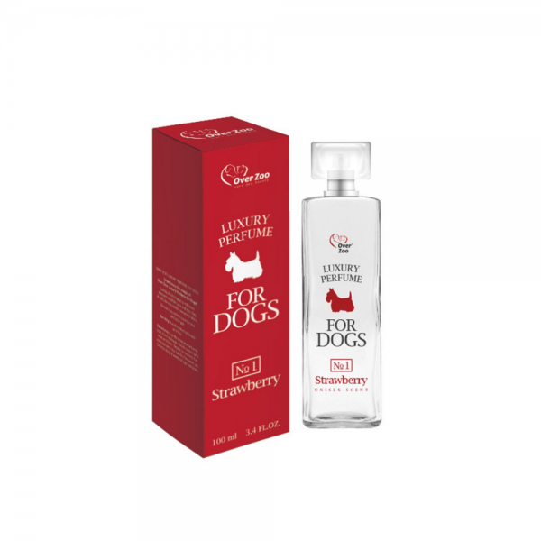 Premium quality perfume for dogs with strawberry flavor