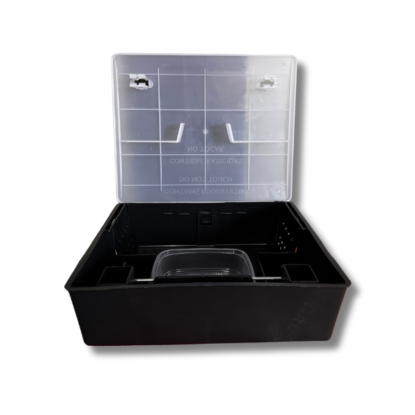 Mouse trap with transparent lid