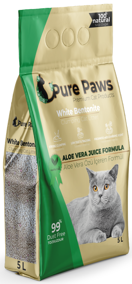 Cat litter with aloe vera scent