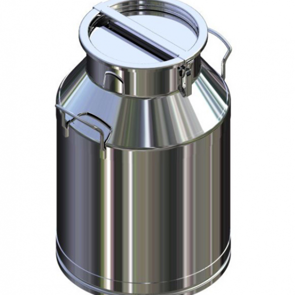 Stainless steel milk can