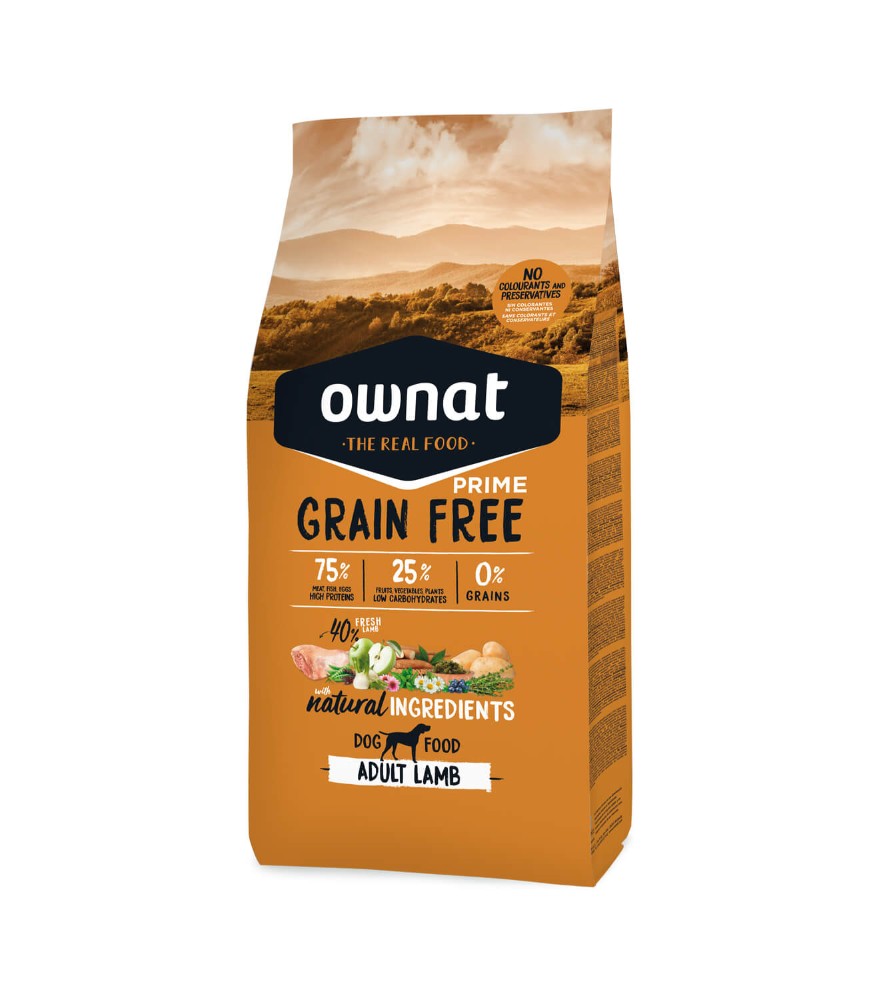 Ownat Prime - grain-free with lamb (dog) 12kg